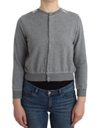 Lingerie Grauer Spitzenpullover Cardigan Top
