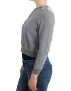 Lingerie Grauer Spitzenpullover Cardigan Top