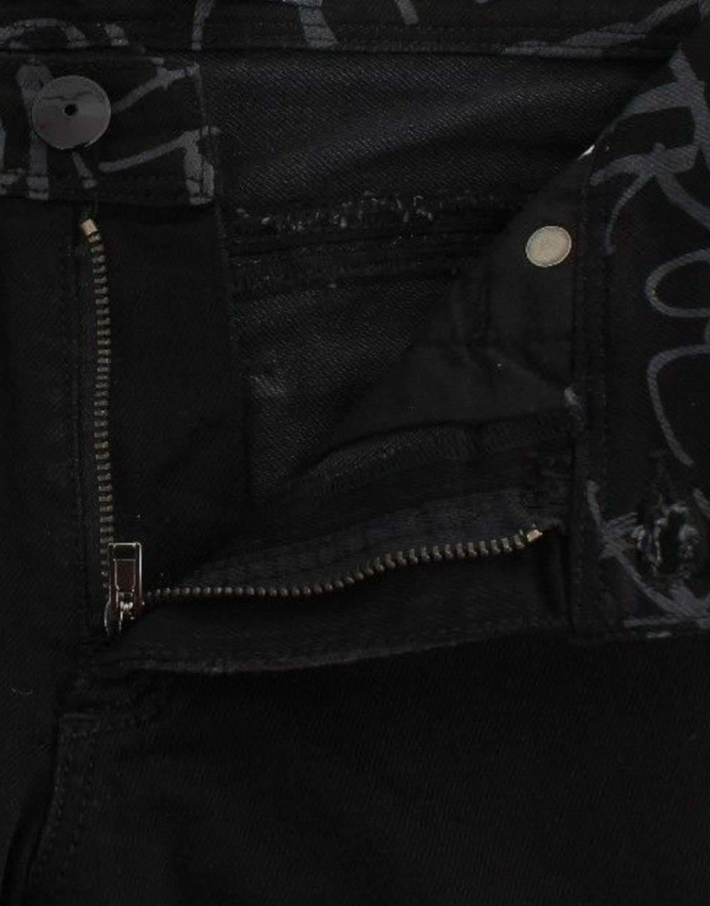 Schwarze Slim Jeans Denim-Hose Skinny Stretch