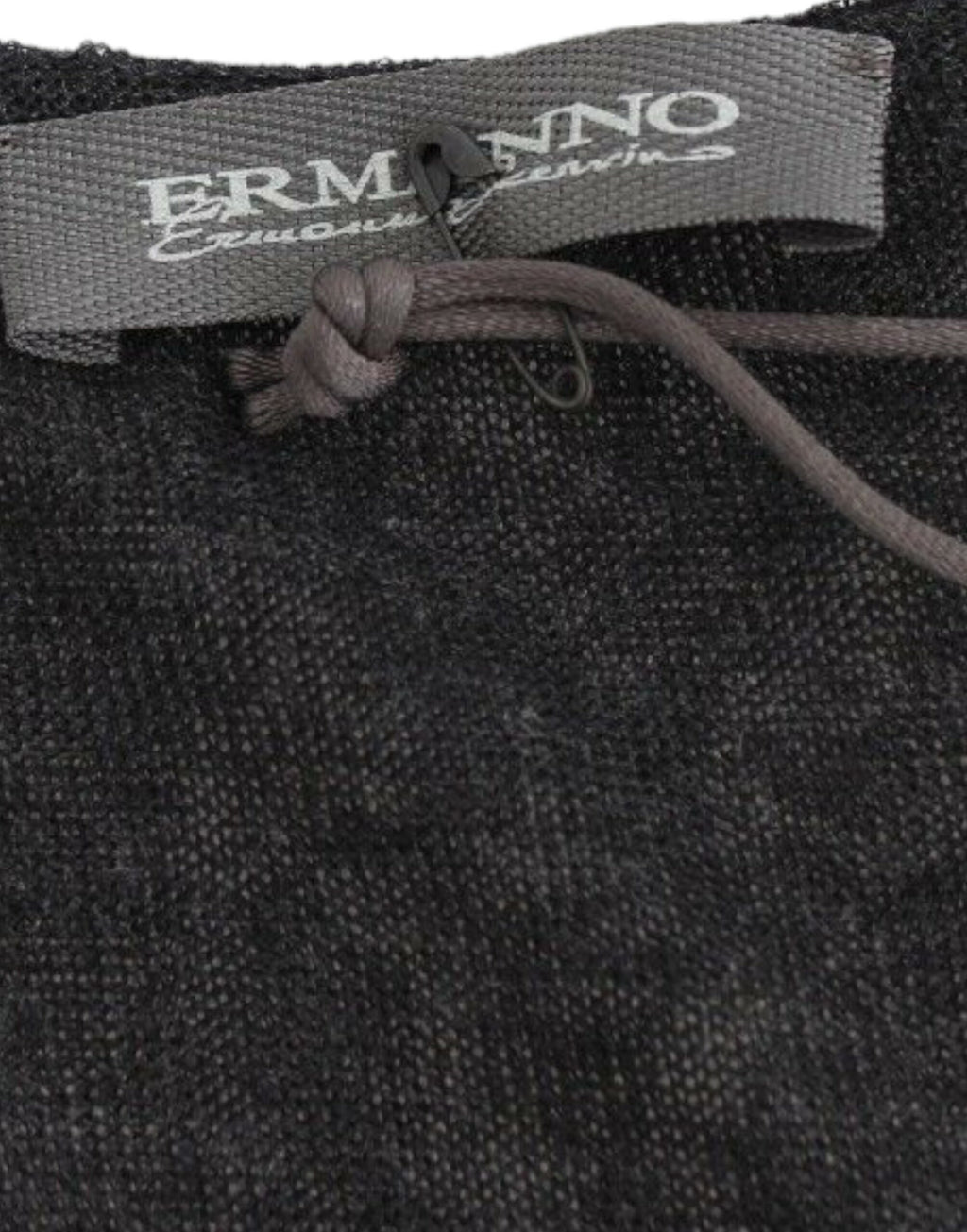 Pullover aus Stretch-Wollmix mit langen Ärmeln, schwarz