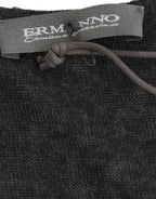 Pullover aus Stretch-Wollmix mit langen Ärmeln, schwarz