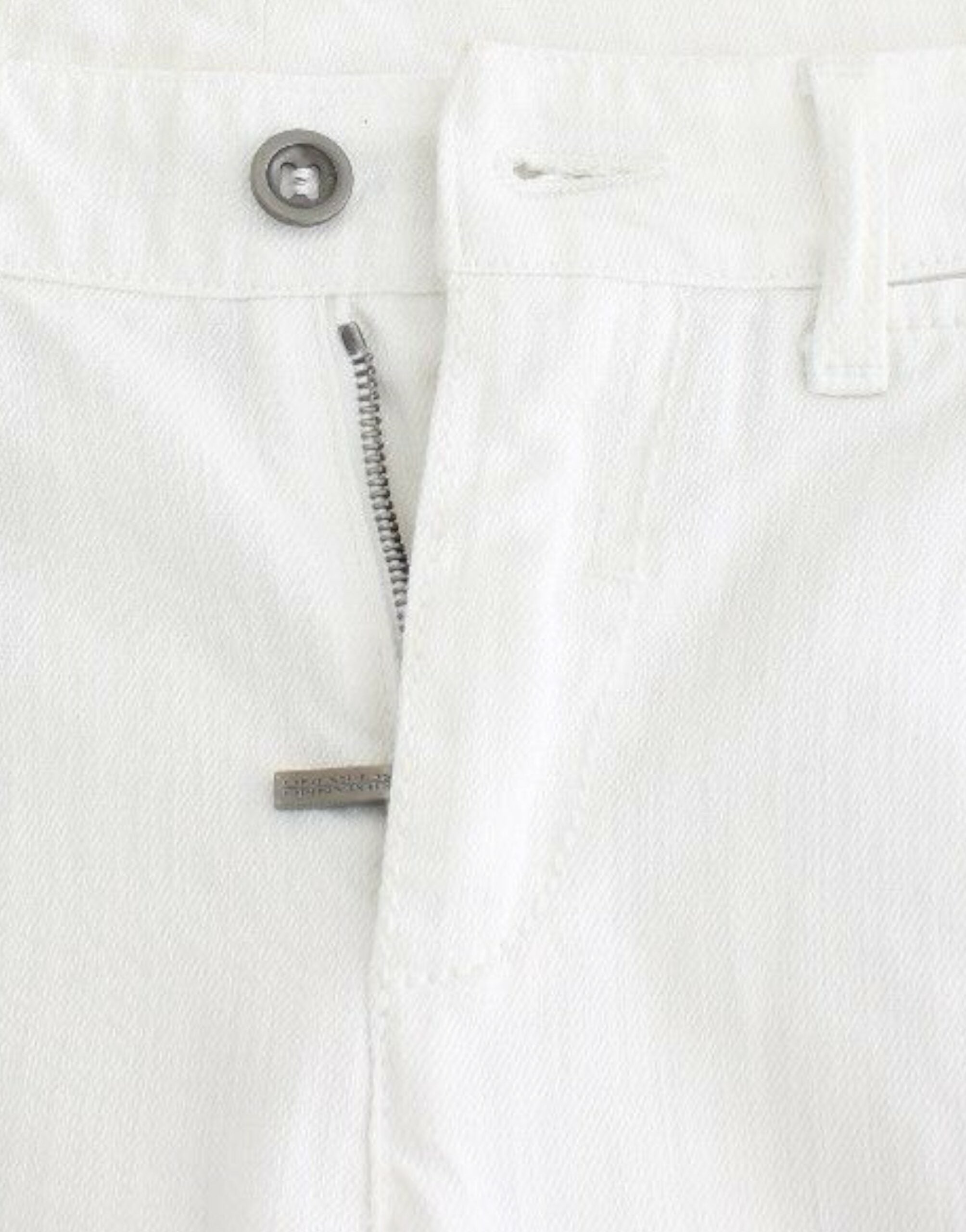 Weiße verkürzte Jeans aus Denim Marken Capri-Hose