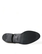 Scarpe da uomo Derby eleganti stringate in pizzo con paillettes argento