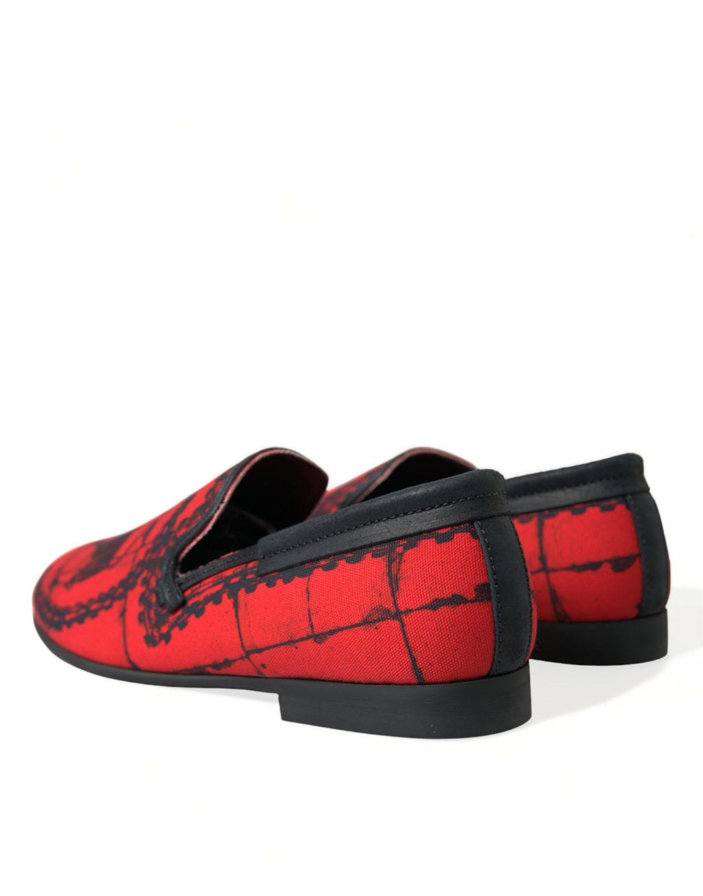 Rot Schwarz Torero Slipper Halbschuhe Herrenschuhe
