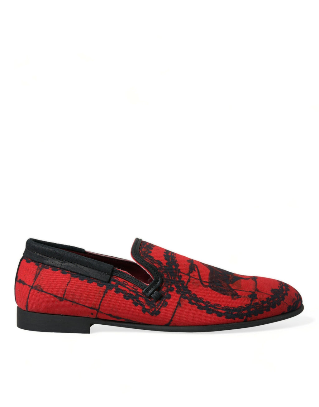 Rot Schwarz Torero Slipper Halbschuhe Herrenschuhe