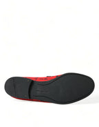 Rot Schwarz Torero Slipper Halbschuhe Herrenschuhe