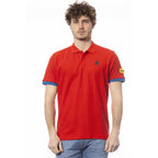 Rotes Herren-Polohemd aus Baumwolle