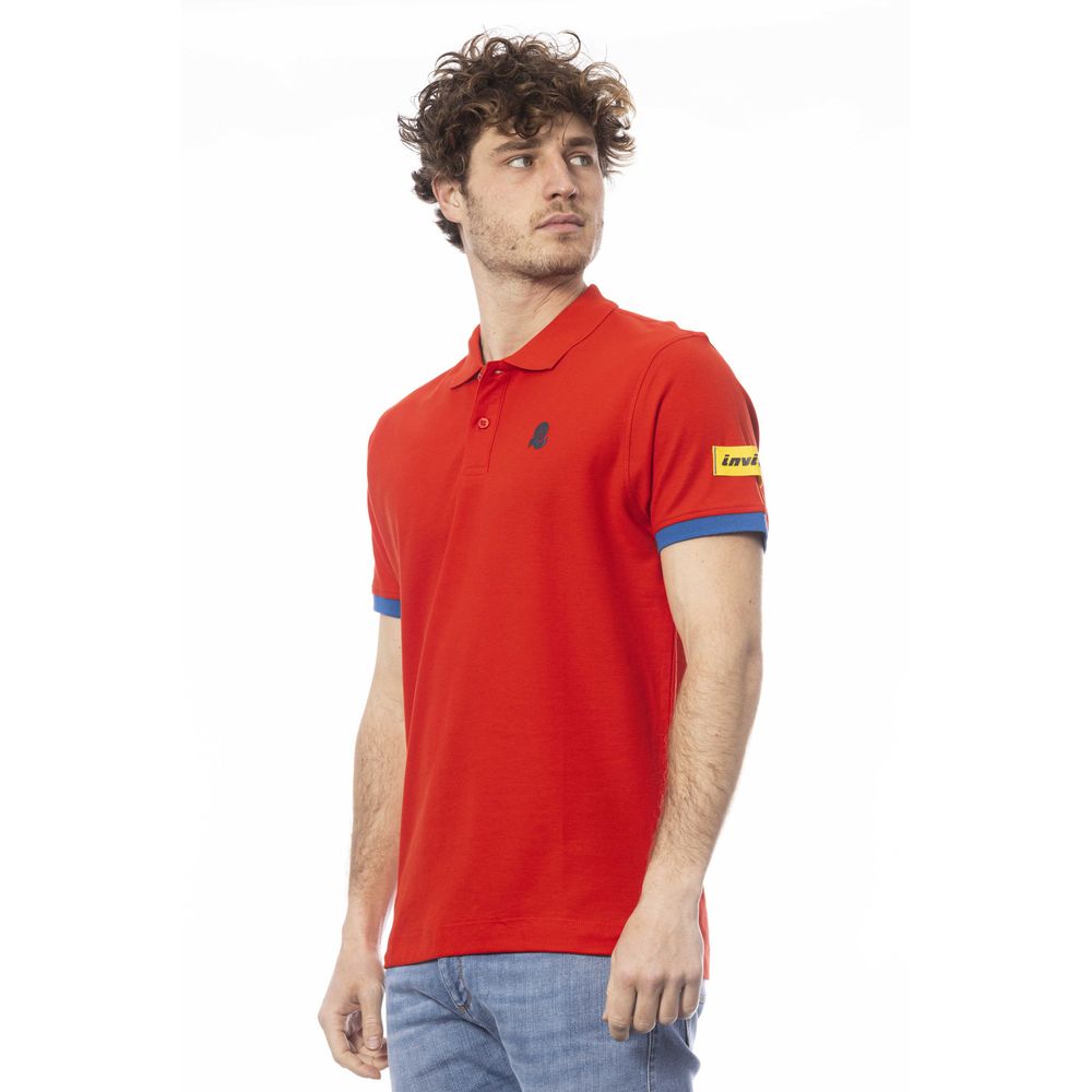 Rotes Herren-Polohemd aus Baumwolle