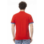 Rotes Herren-Polohemd aus Baumwolle