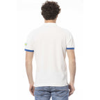 White Cotton Men Polo Shirt