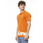 Orangefarbenes Baumwoll-Polohemd für Herren