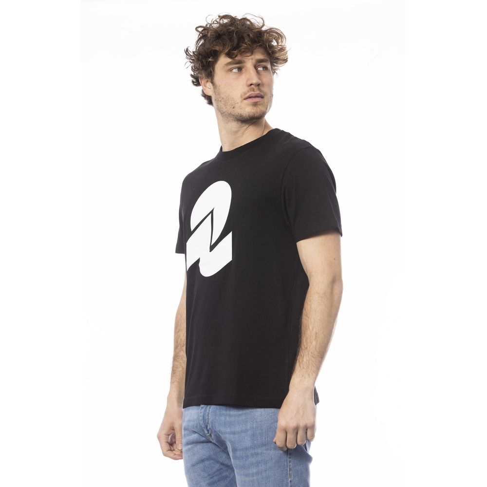 Herren-T-Shirt aus schwarzer Baumwolle