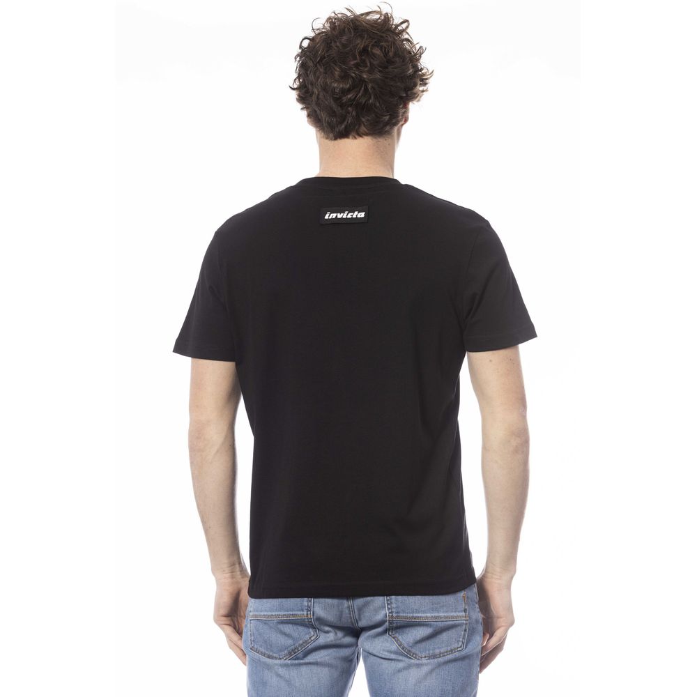 Herren-T-Shirt aus schwarzer Baumwolle