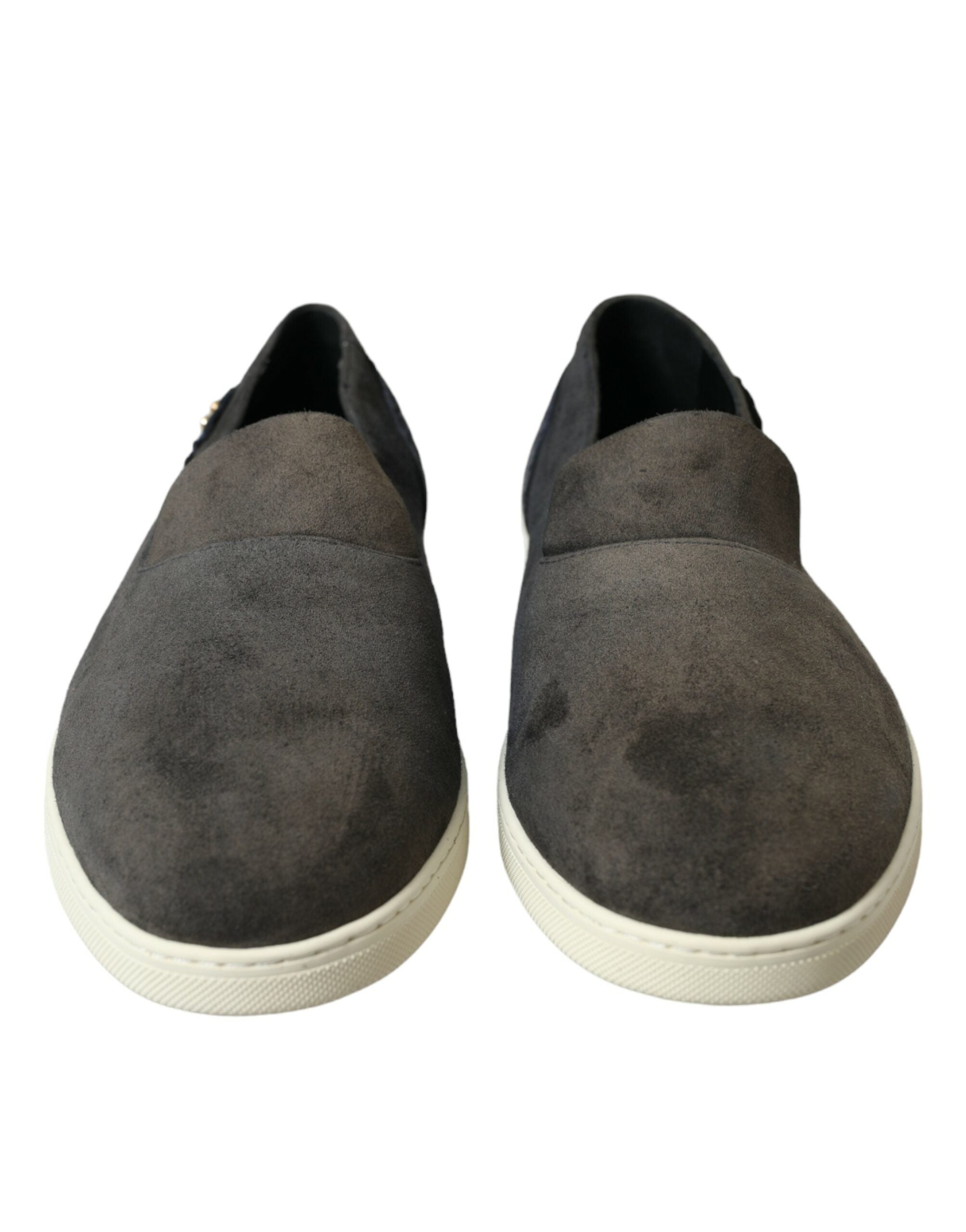 Blue Suede Caiman Men's Loafers Slippers Shoes