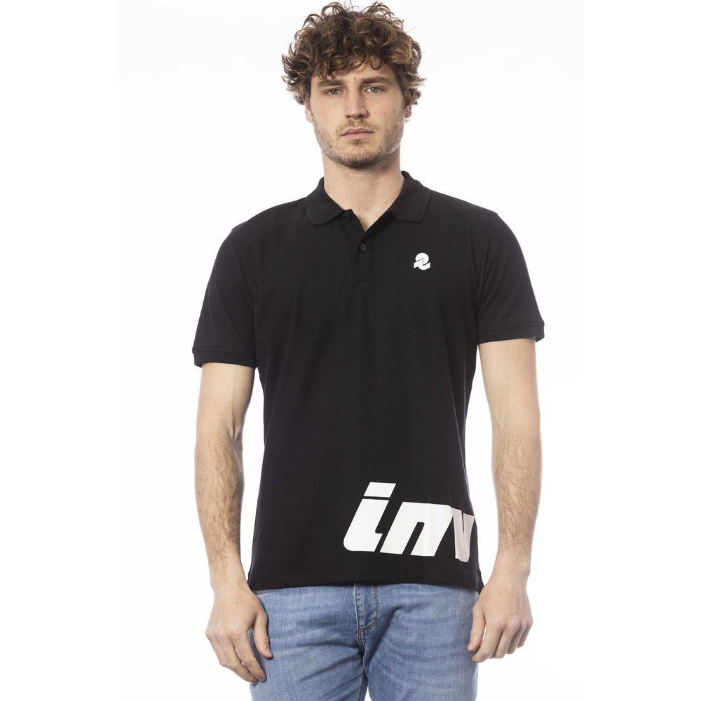 Herren Poloshirt aus schwarzer Baumwolle