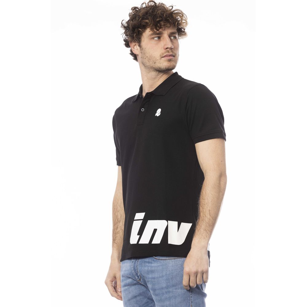 Herren Poloshirt aus schwarzer Baumwolle