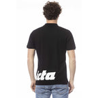 Herren Poloshirt aus schwarzer Baumwolle
