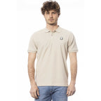 Polohemd aus Baumwolle für Herren, beige