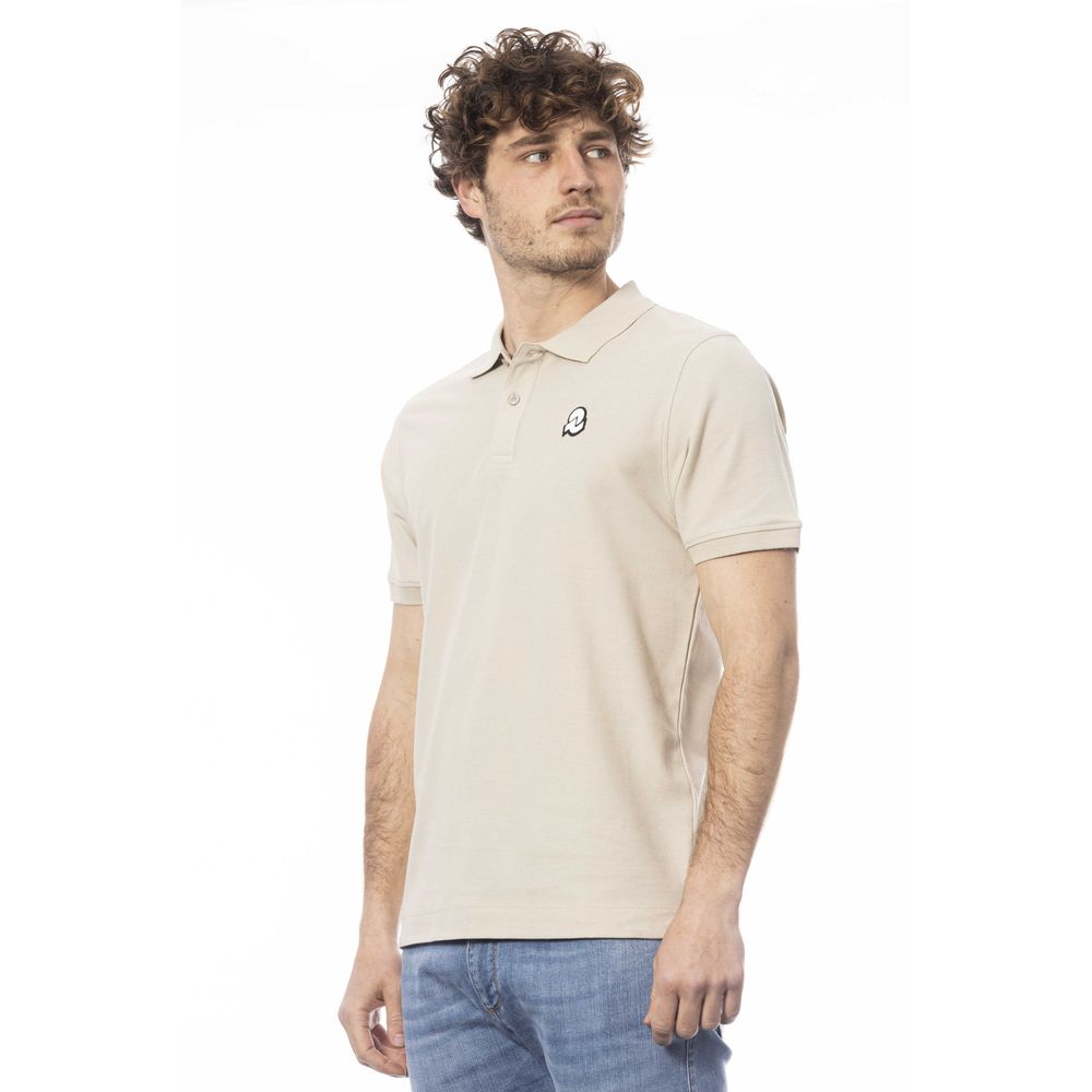 Polohemd aus Baumwolle für Herren, beige