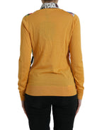 Mehrfarbiger Patchwork-Henley-Pullover aus Kaschmir