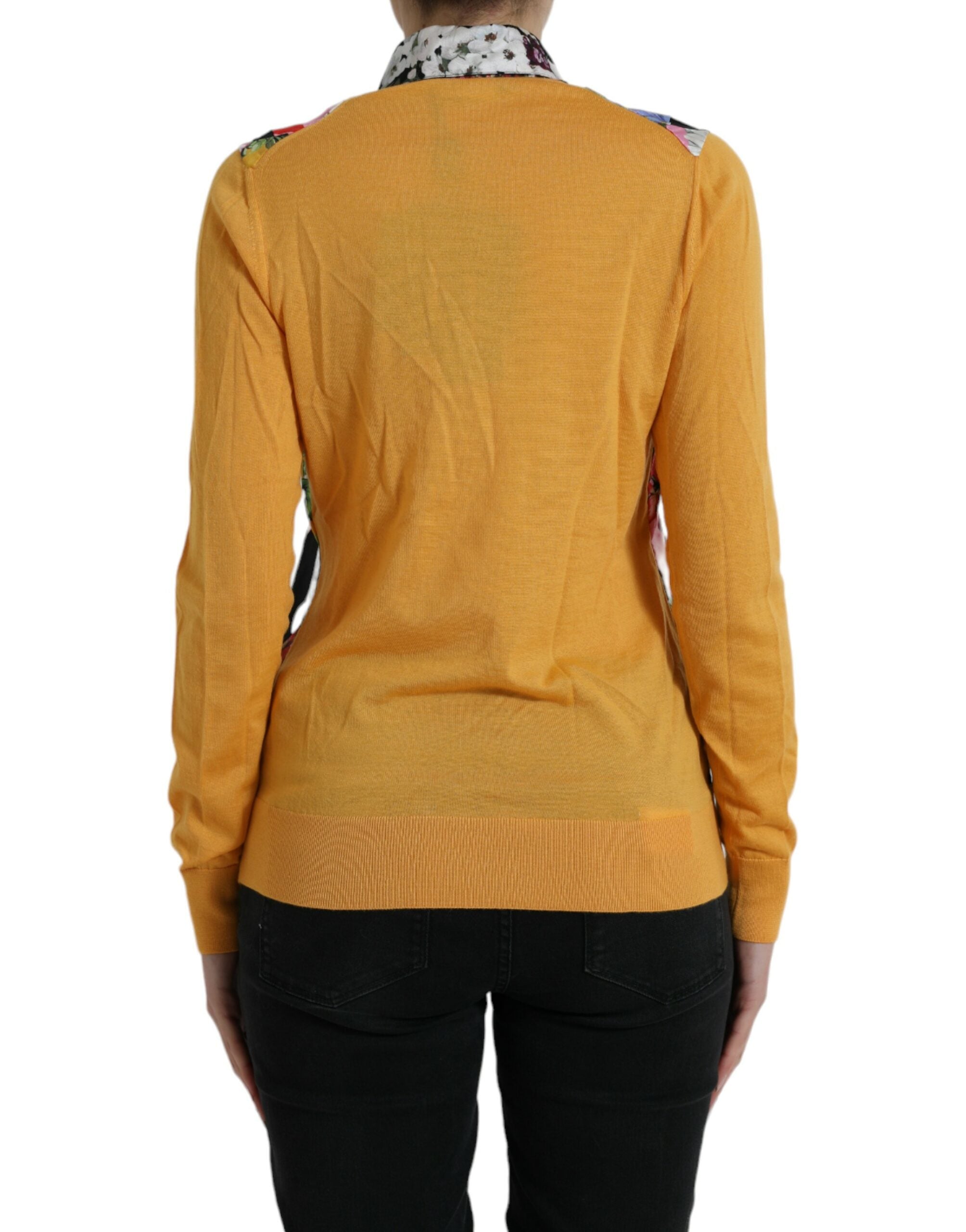 Mehrfarbiger Patchwork-Henley-Pullover aus Kaschmir