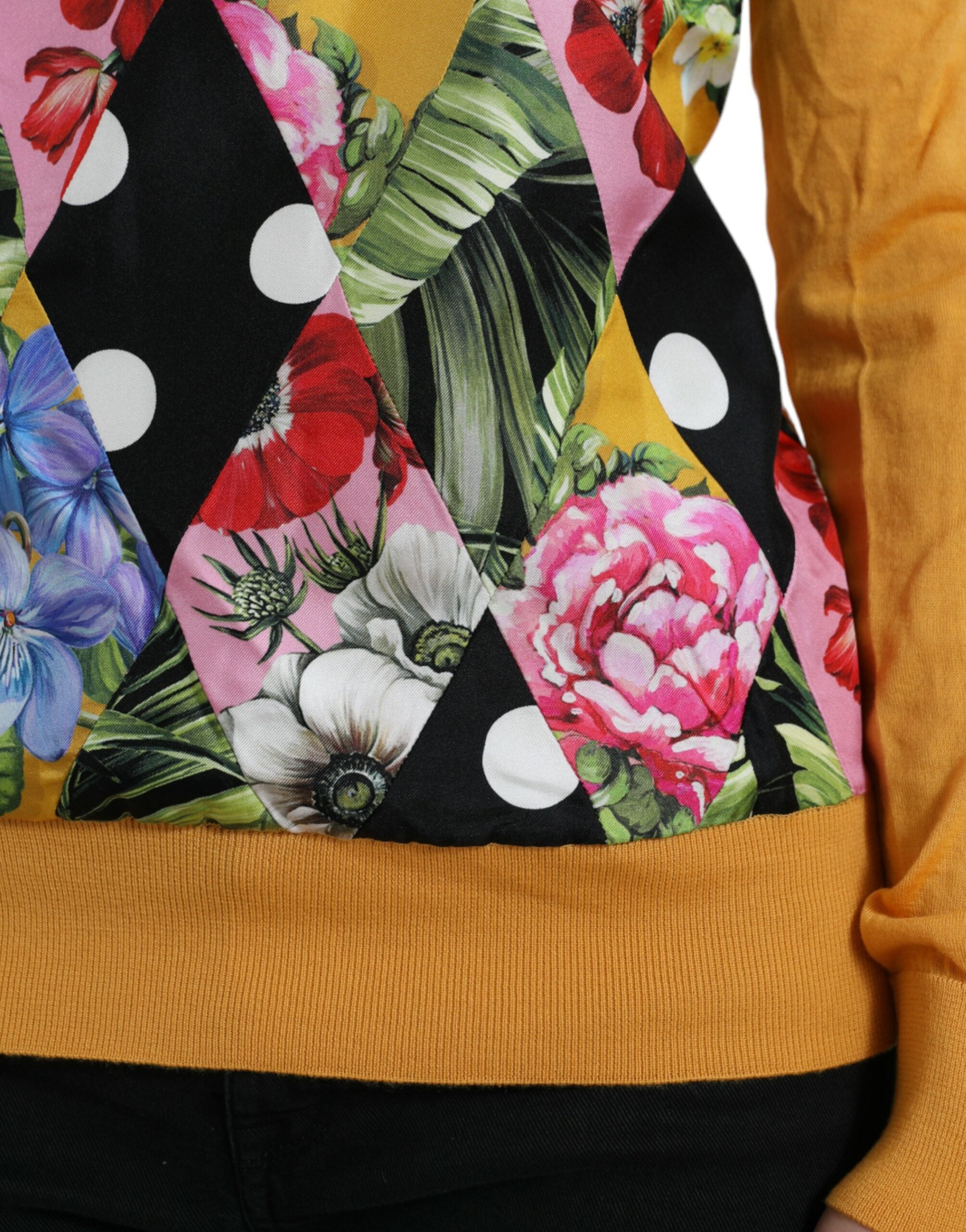 Mehrfarbiger Patchwork-Henley-Pullover aus Kaschmir