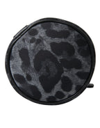 Black Leopard Runde Schlanke Einkaufstasche Flaschenhaltertasche