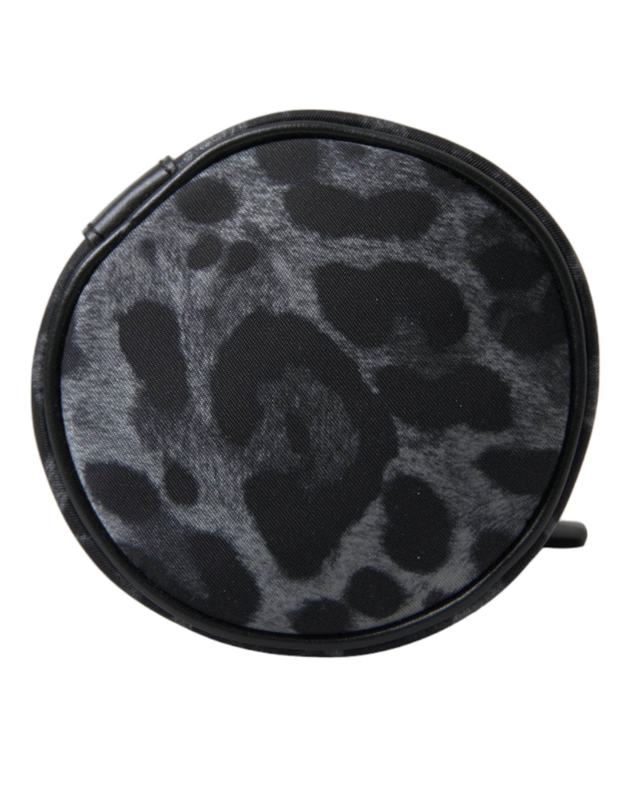 Black Leopard Runde Schlanke Einkaufstasche Flaschenhaltertasche