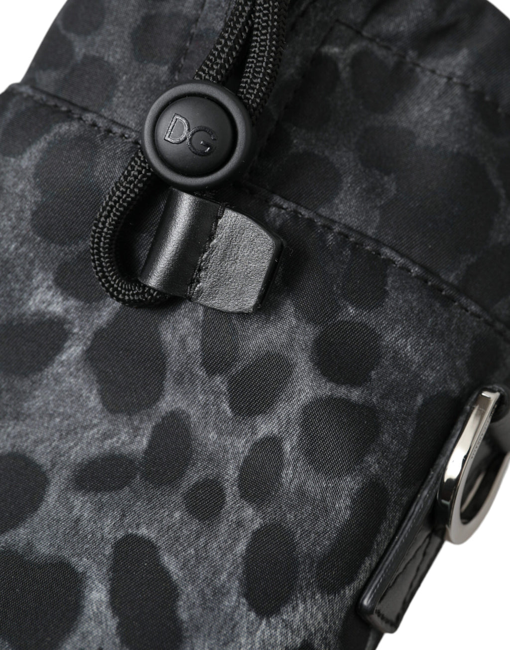 Black Leopard Runde Schlanke Einkaufstasche Flaschenhaltertasche