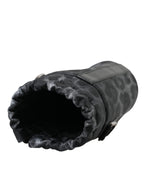 Black Leopard Runde Schlanke Einkaufstasche Flaschenhaltertasche