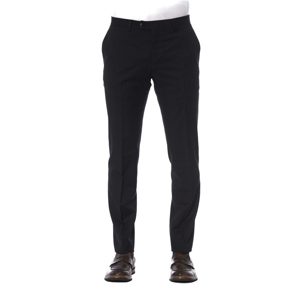 Herrenhose aus schwarzer Schurwolle