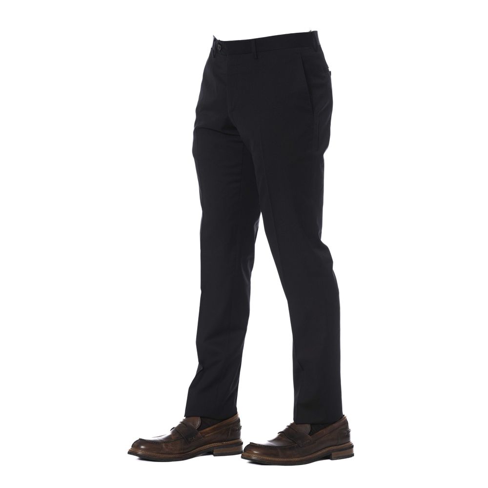 Herrenhose aus schwarzer Schurwolle