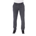 Schwarze Herrenhose aus Baumwolle