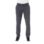 Schwarze Herrenhose aus Baumwolle