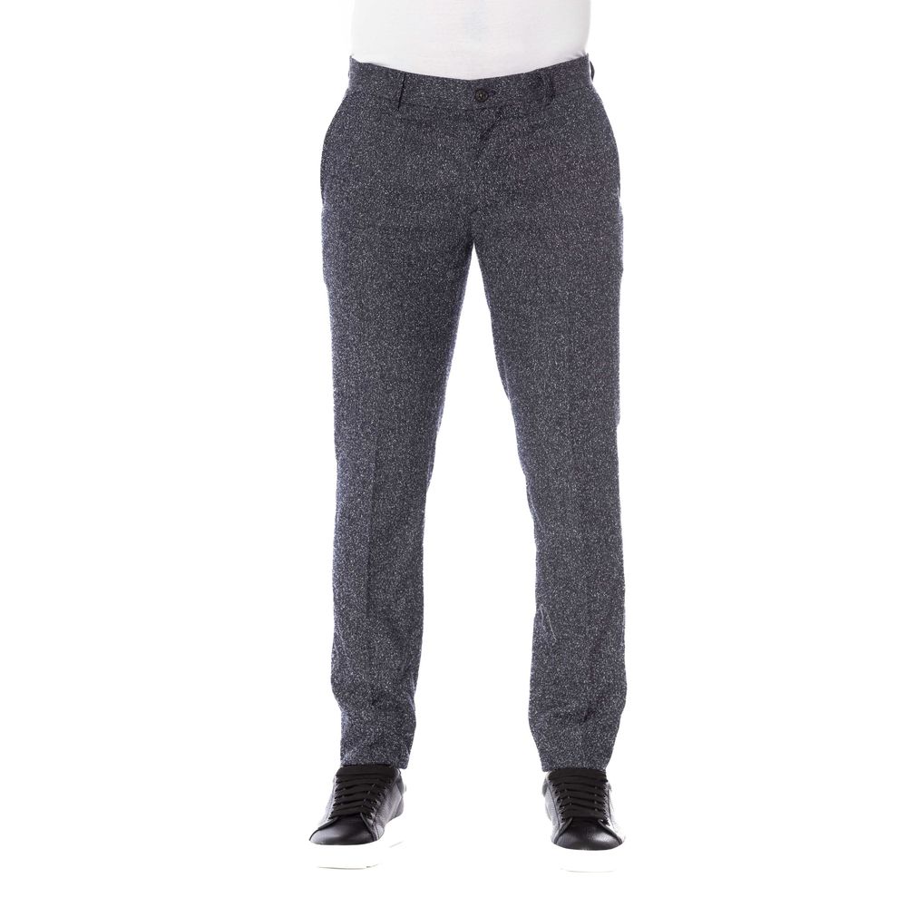 Schwarze Herrenhose aus Baumwolle