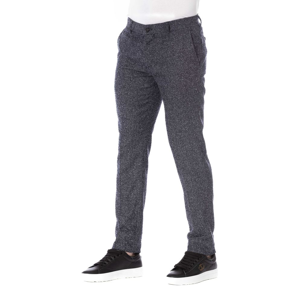 Schwarze Herrenhose aus Baumwolle