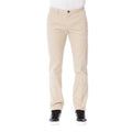Beige Baumwollhose für Herren