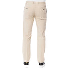 Beige Baumwollhose für Herren