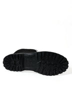 Black Chioggia Regenstiefel aus Wildleder-Gummi
