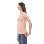 Mehrfarbiges Baumwoll-T-Shirt für Damen