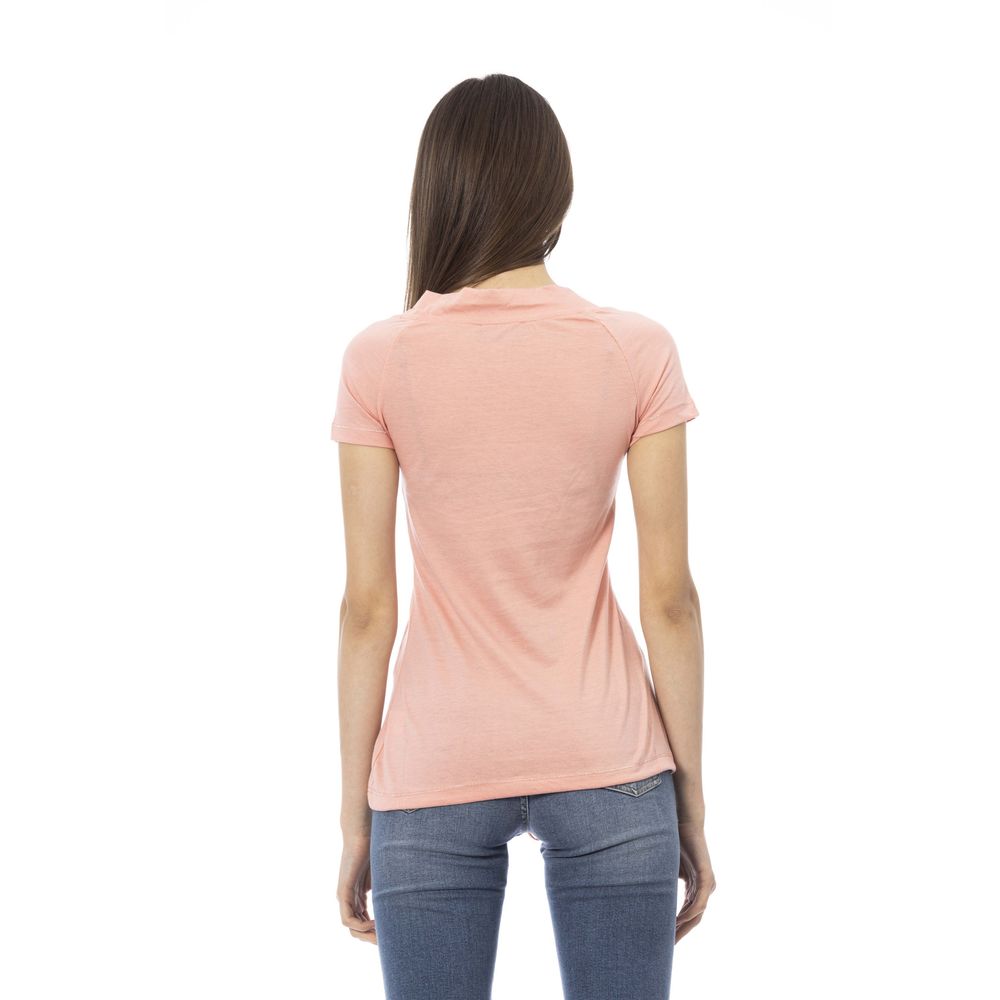 Mehrfarbiges Baumwoll-T-Shirt für Damen