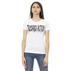 T-shirt da donna in cotone bianco