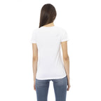 T-shirt da donna in cotone bianco