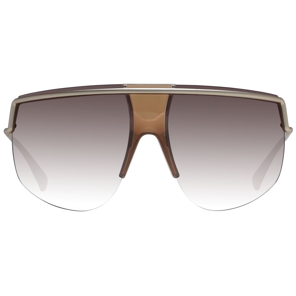Sonnenbrille mit goldfarbenem Metallgestell