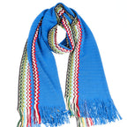 Herrenschal aus blauer Wolle