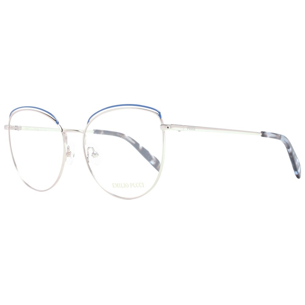 Blaue Metallbrille