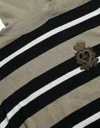 Multicolor Stripe Wool Logo Pullover Sweater