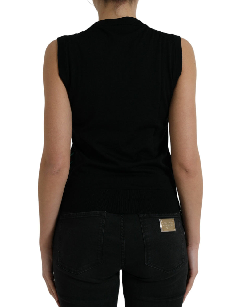 Black Jungle Rundhals-Tanktop ärmellos