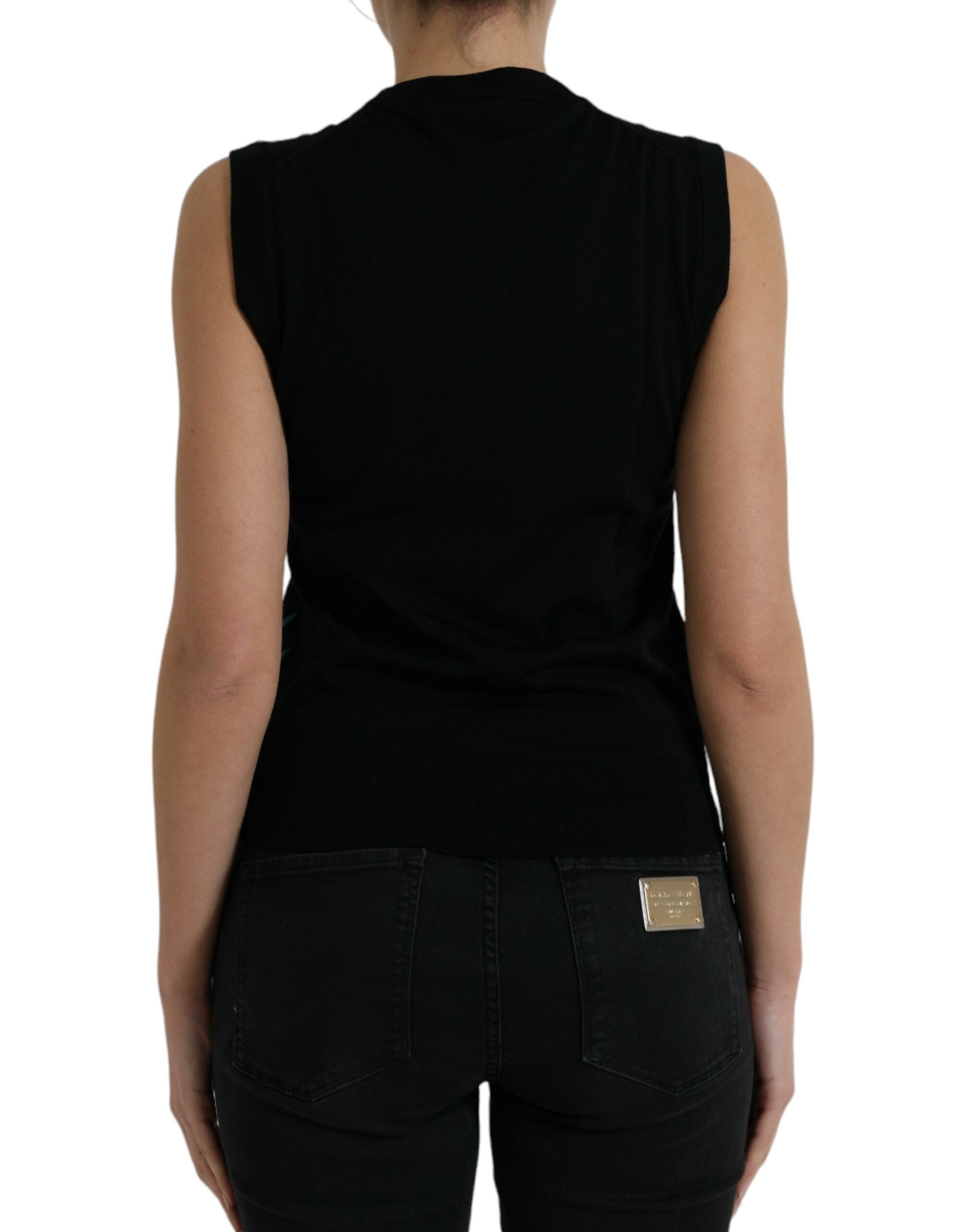 Black Jungle Rundhals-Tanktop ärmellos
