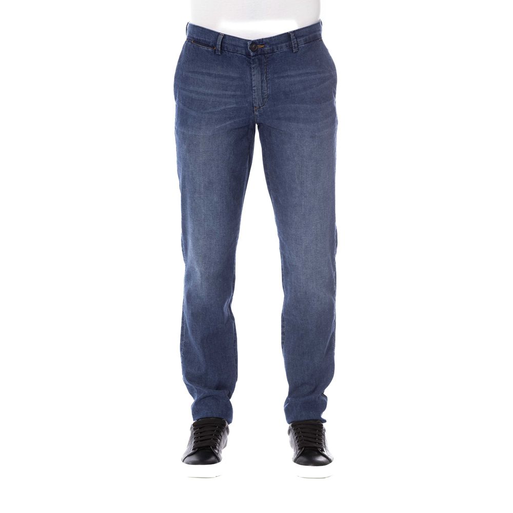Blaue Herrenjeans aus Baumwolle